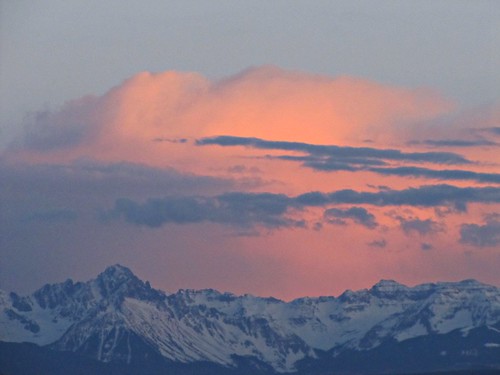 sunset mountains rural colorado dusk alpenglow sanjuanmountains sneffelsrange