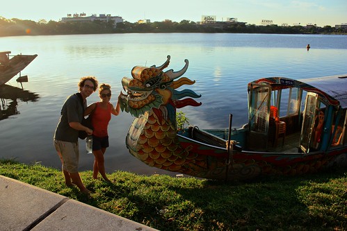 Ready to board our dragon boat