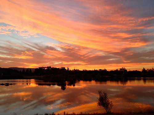 sunset lake almaden photostream iphone