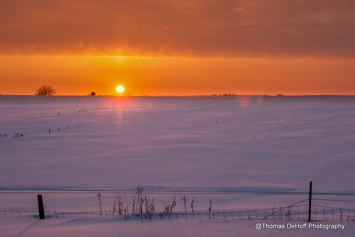 winter sunset snow sony iowa tundra a700