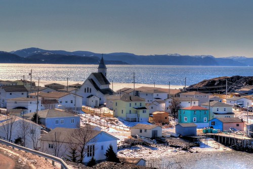 ocean old houses winter sea sky house snow canada church water beauty port newfoundland bay town wooden fishing colours harbour cove stage scenic sunny calm fortune wharf peninsula tranquil burin mille