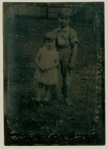 Tintype two children