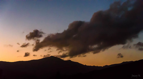 newzealand southisland bankpeninsula canterbury akaora scene hills sunset clouds sky
