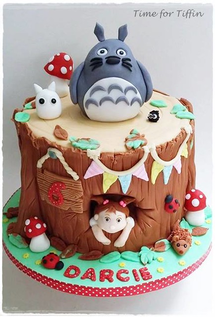 Totoro Chocolate Cake by Time for Tiffin
