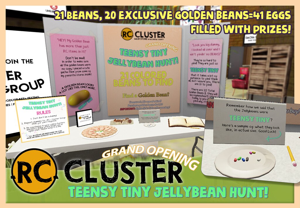 -RC- Cluster Opening Jellybean Hunt! - SecondLifeHub.com