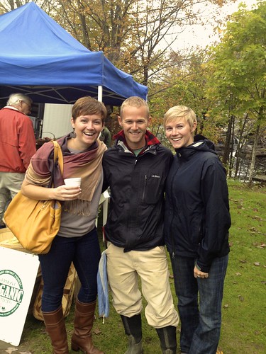 Diane, Brad, and Erin Peacock at the West River Farmers Market