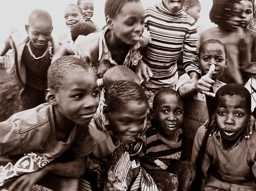 africa black sepia kids children posing excitement mozambique boane
