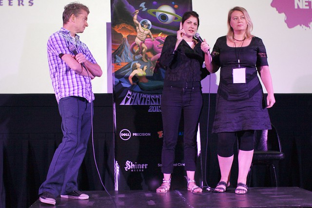 "Nothing Bad Can Happen" Q&A with Tim League, director Katrin Gebbe, Producer Verena Graefe-Hoeft (r)