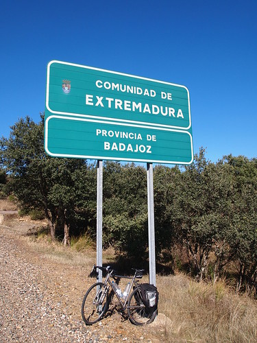 españa bicycle cycling spain badajoz singlespeed roadsign extremadura azuaga kocmo provinciadebadajoz