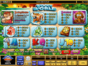 Wooly World Slots Payout