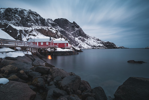 norway night fujixpro2 cottage winter norge lofoten fjord red xf14mmf28 clouds nusfjord nordland no visipix
