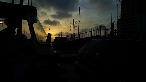 karachi silhouettes clifton sunset pakistan
