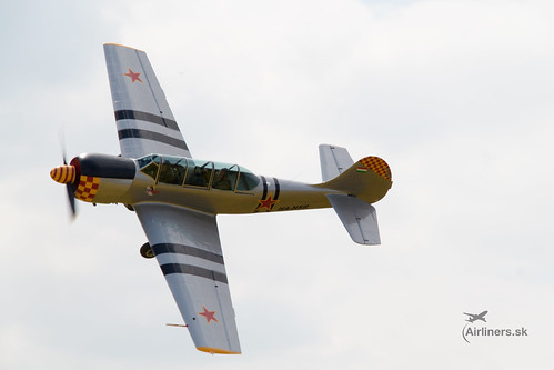 Yak-52 during acrobatic display