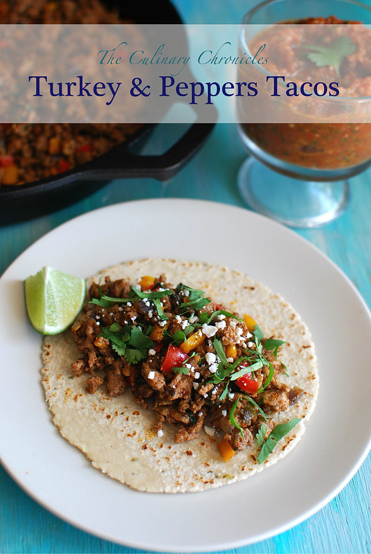 Turkey & Peppers Tacos
