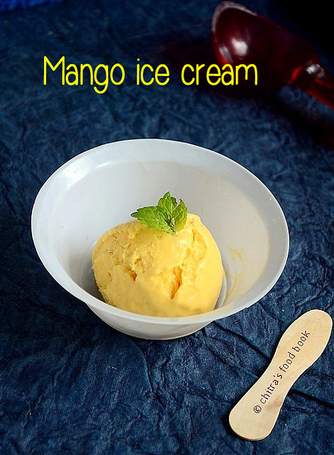 Mango ice cream without ice cream maker