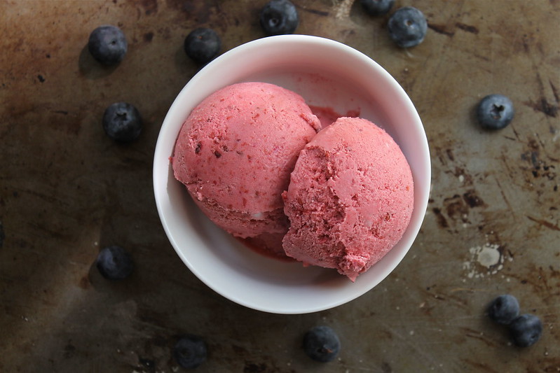 from above, Sangria Fruit Ice Cream - vegan & gluten free