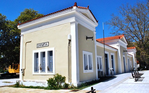 station railway greece olympia