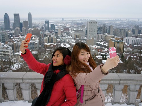 Selfie on Mont Royal Summit