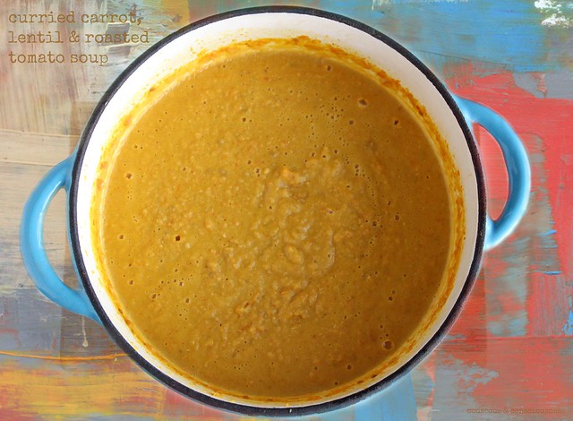 Curried Carrot, Lentil & Roasted Tomato Soup 1.jpg
