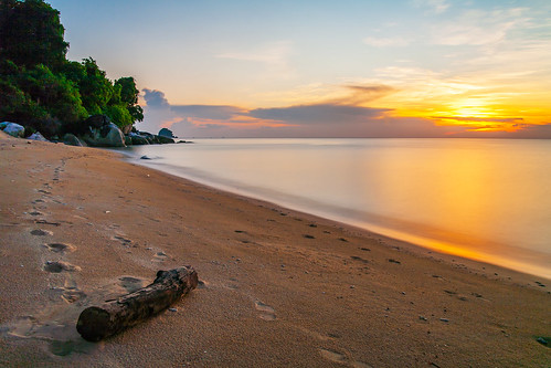 ocean sunset sun beach water strand landscape island sand long exposure glow sonnenuntergang insel malaysia tioman