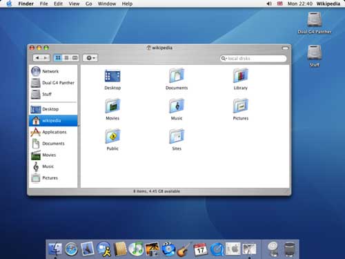 Mac OS X 10.3 Panther, 2003