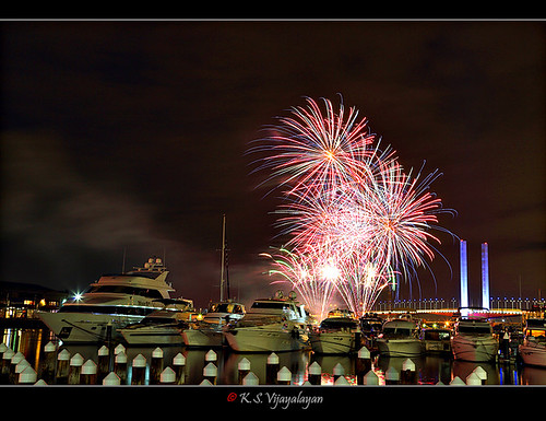 Docklands Winter Fireworks 2014