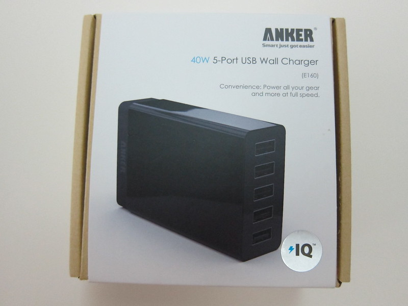 Anker 40W 5V/8A 5-Port Wall Charger - Box Front