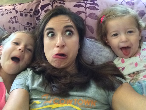 Being silly with the girls