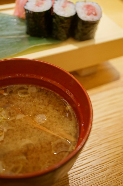 miso soup with shrimps