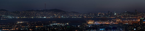 sanfrancisco california summer panorama black color skyline night dark oakland bay nikon view over large july panoramic sutro eastbay alamedacounty 2014 d90 lincolnhighlands