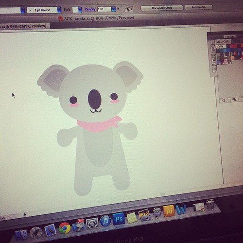 Today's #ctmonthinthelife photo. I'm currently working on some new SCK friends for Bunny. How about a koala?