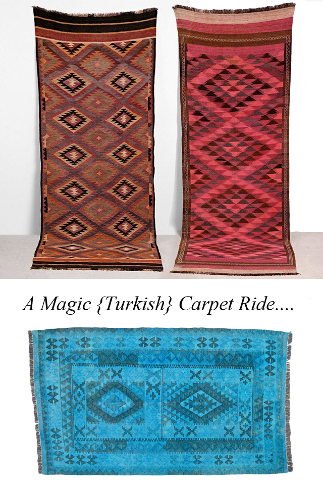 vintage turkish carpet