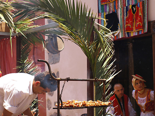 BBQ on cart, Romeria San Isidro, La Orotava, Tenerife