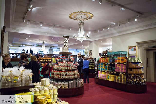 Inside the Confections department of Fortnum & Mason