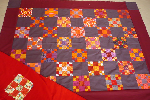finally a complete border + a red flannel and signature blocks for the back