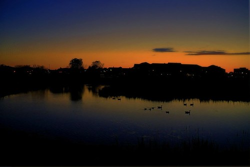 blue sky water weather wisconsin night evening twilight nikon fair swans brookfield hdr crepuscule d90 royarthurswanson bluemargin