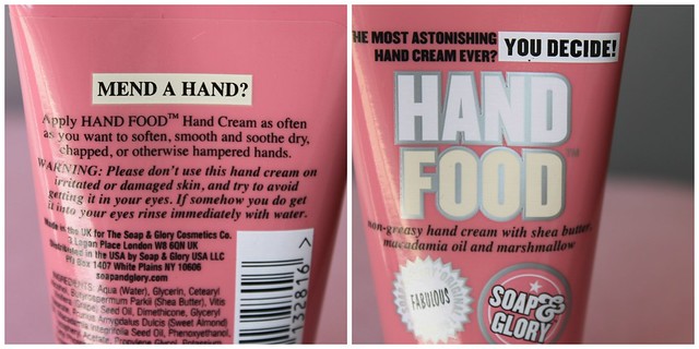 soap and glory hand food absorbent healthy soft hands australian beauty review ausbeautyreview blog blogger aussie honest swatch sephora pretty beautiful skin care shea butter vitamin e nails