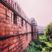 Wall of the #redfort #Delhi as seen from the #train #railway #bridge