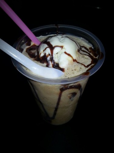 Sharja/Sharjah with ice cream and chocolate syrup toppings