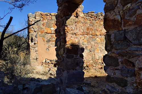 old arizona usa abandoned architecture ruins structure jail scrub sonorandesert courtland dragoonmountains early20thc cochisecounty 2013 d3200 coppermining historicghosttown edk7