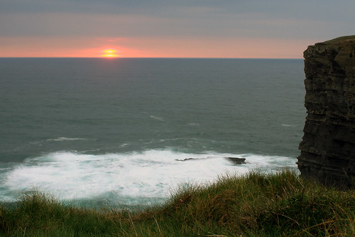 ireland sunset sun canon kilkee irlandia lukaszsauc