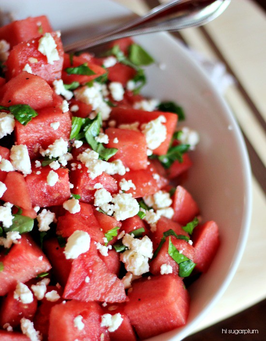 Hi Sugarplum | Watermelon Feta Salad