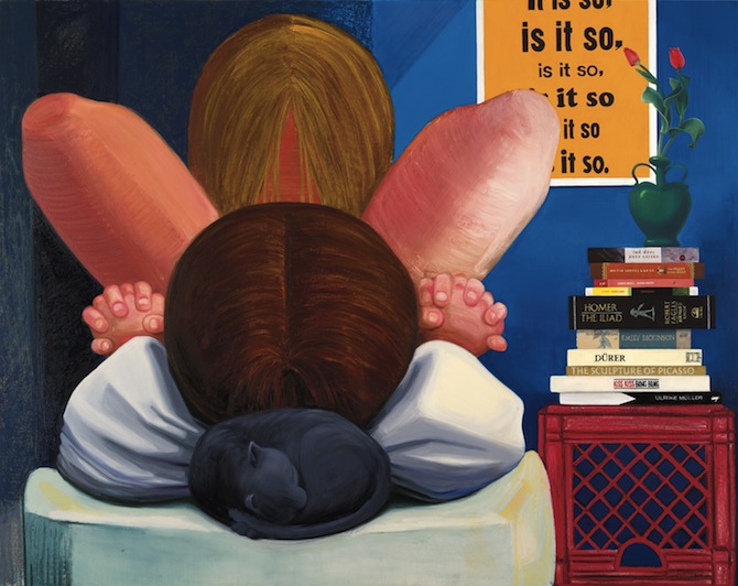 Nicole Eisenman, It is so. 2014 Oil on Canvas. 65 x 82 in.  Courtesy of the Artist and Koenig & Clinton, New York; Galerie Barbara Weiss, Berlin; and Susanne Vielmetter Los Angeles Projects, Los Angeles. Collection of the Artist. Photo credit: John Berens