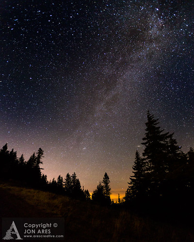 trees summer sky usa night oregon canon stars valley hoodriver constellation thedalles milkyway silhuette