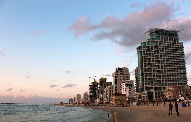 Am Strand von Tel Aviv