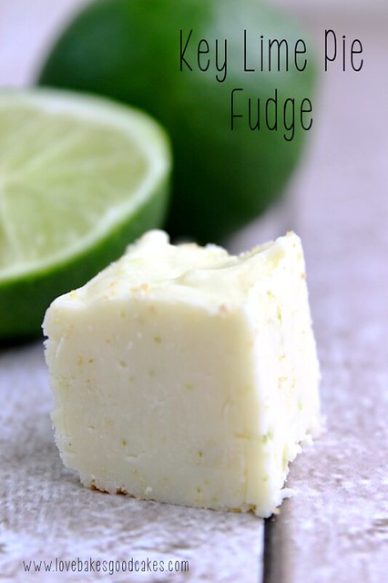Key Lime Pie Fudge - easy recipe! No thermometer needed! Make it with or without the graham cracker crust! #fudge #keylime #easy