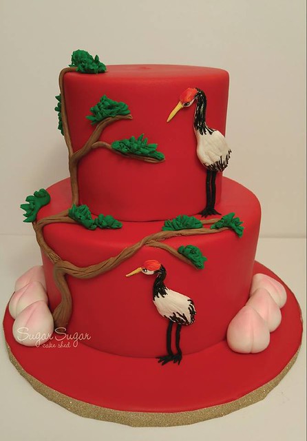 Chinese Themed Birthday Cake by Sugar Sugar Cake Shed