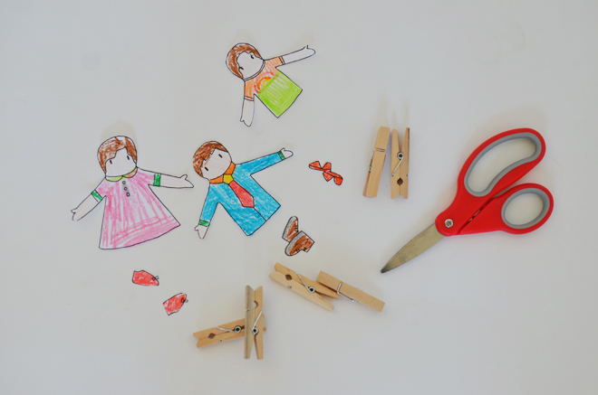 clothespin paper dolls