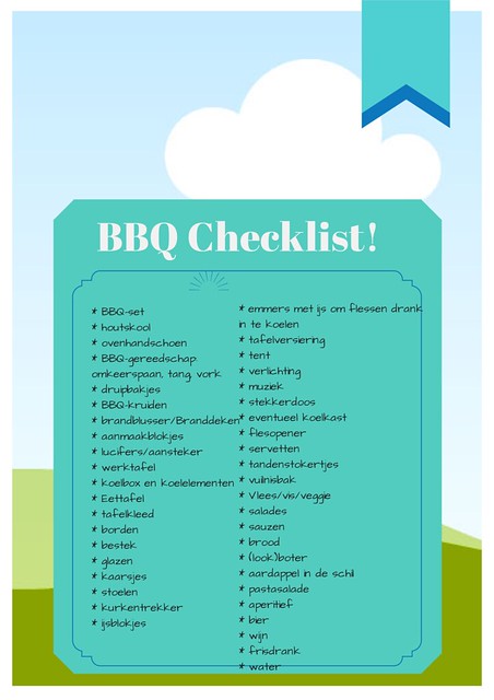 BBQ checklist