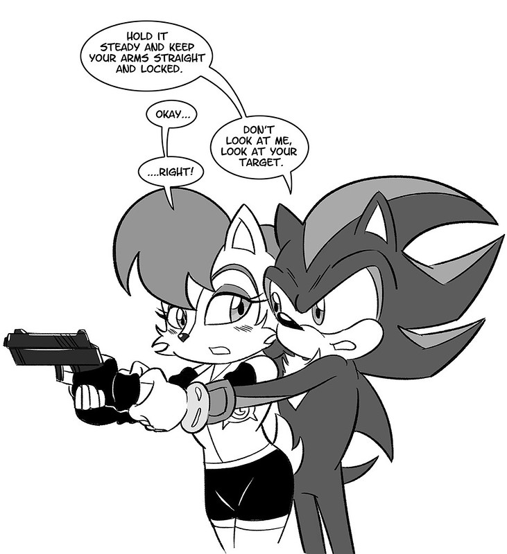 And for no reason at all, Shadow training Sally. 